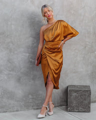Elegant One off shoulder women plain bodycon dresses