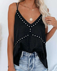 Pure Sexy V neck Inlay Vests
