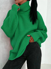 Women's thickened loose autumn and winter turtleneck sweaters
