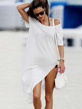 Fashion Off shoulder Short sleeve Maxi Dresses