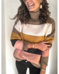 Women Turtleneck stitched sweaters