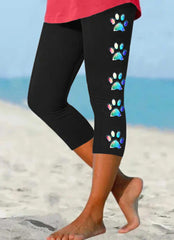 Daily fashion printed casual leggings pants for lady