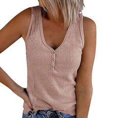 Pure V neck Bedford cord Fastner Vests