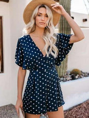 Fashion Point V neck Jumpsuit