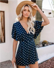Fashion Point V neck Jumpsuit