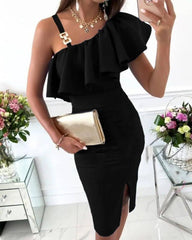 Off Shoulder fashion Sleeveless Bodycon Dresses