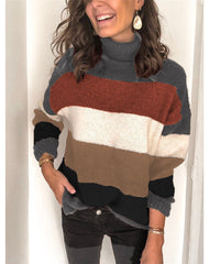 Women Turtleneck stitched sweaters