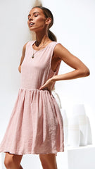 Women Loose Sleeveless Shift Dresses