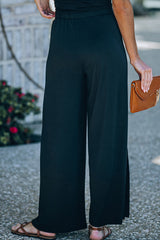 Women's Pants Loose Double Slit Casual Pant