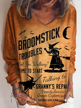 Women orange printed special v neck fashion casual T-shirts