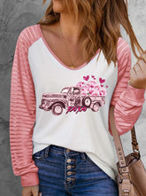 ROSE STRIPED PULLOVER T-Shirts