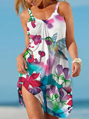 Women's Dresses Printed Sling Sleeveless Casual Dress