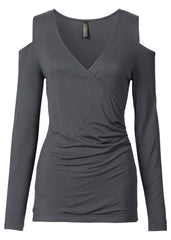 Sexy Off shoulder Long sleeve Elastic T-Shirts