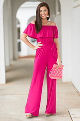 Off shoulder Loose Women Jumpsuits