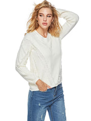 New Women Knit V neck Sweaters