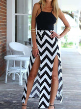 Sexy Ripple Vent Vest Maxi Dresses