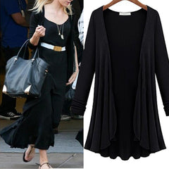 Women's Big Size Cotton Cardigan Sweater Coat