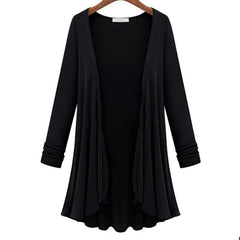 Women's Big Size Cotton Cardigan Sweater Coat