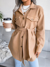 Women Single-breasted woolen coats with pockets