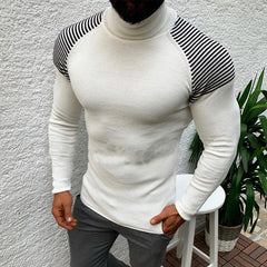 Men's Casual Slim Long Sleeve Turtleneck Sweater