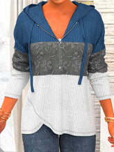 Loosen Casual Patchwork Sweatshirt