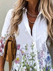 Cotton Shirt Collar Shirts & Tops