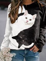 Crew Neck Casual Striped Long Sleeve T-Shirts