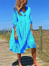 Women Plus Size V Neck Elegant Casual Maxi Dresses