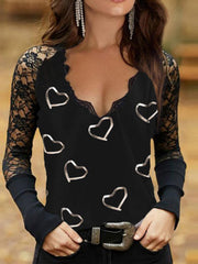 Sexy Guipure lace Shirts & Tops