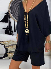 Casual Cotton-Blend Half Sleeve Suits Shirts and Pants