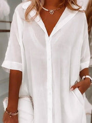 Cotton Casual Half Sleeve Dresses
