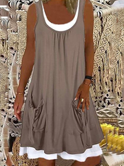 Cotton Casual A-Line Dresses