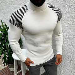 Men's Casual Slim Long Sleeve Turtleneck Sweater