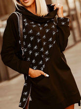 Cotton Blends women printed sweatshirts