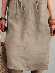 Brown Short Sleeve Vintage Dresses