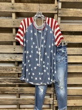 Blue Crew Neck Casual Shirts & Tops