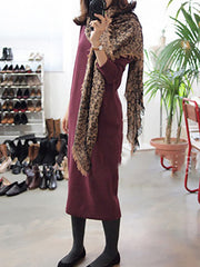 Solid Basic Shift Paneled Casual Dress