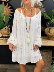 Casual Sweet Long Sleeve Loose Dresses