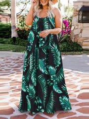 Women's Dresses Boho Print Slip Sleeveless Maxi Dresses