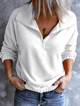 Women's Hoodies Polar Fleece Stand Collar Zipper Long Sleeves Hoodie