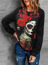Women's T-Shirts Printed Round Neck Long Sleeve Casual T-Shirts