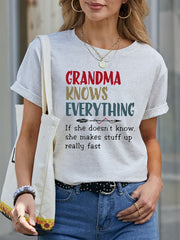 Grandma Knows Everything Women's T-Shirts