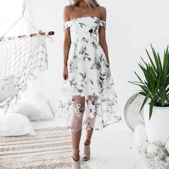 Isabelle - Elegant Floral Dress