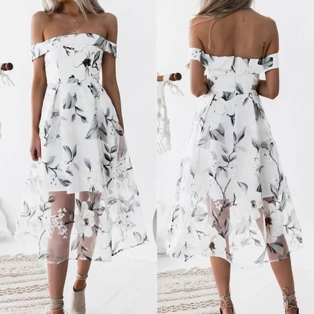 Isabelle - Elegant Floral Dress