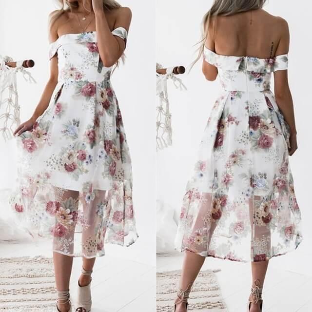 Isabelle - Elegant Floral Dress