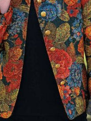 Long Sleeve Round Neck Casual Outerwear