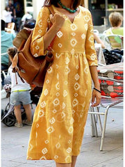 Half Sleeve V Neck Dresses summer maxi dresses for women