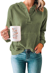 Hooded Long Sleeve Kangaroo Pocket Casual Hoodies