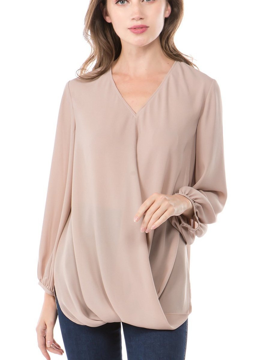 V Neck Irregularity Loose T-Shirts