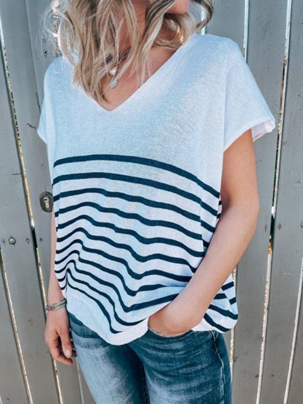 Stripes Casual Shift Shirts & Tops